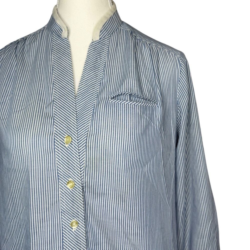 ▪️|VTG| 70’s Long Sleeve Stripe Sleep Dress Nightgown - Picture 5 of 6